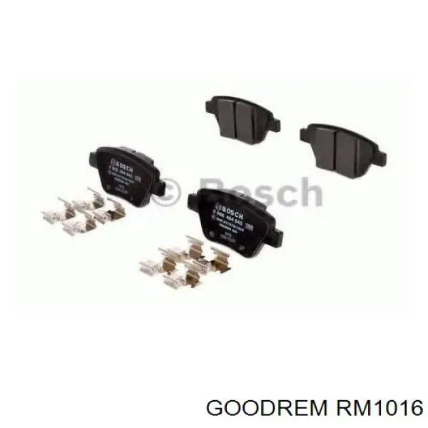 RM1016 Goodrem Okładziny (klocki) do hamulców tarczowych tylne