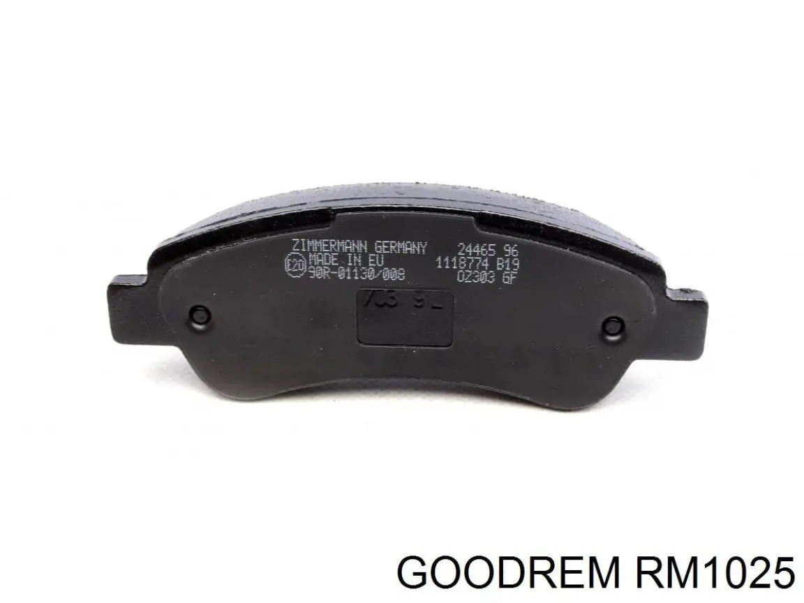 RM1025 Goodrem Okładziny (klocki) do hamulców tarczowych tylne