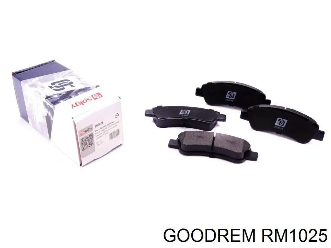 Okładziny (klocki) do hamulców tarczowych tylne RM1025 Goodrem
