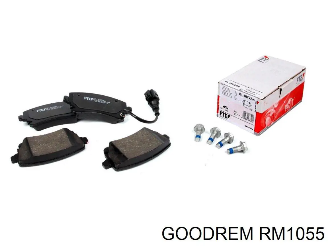 Do koszyka RM1055 Goodrem Okładziny (klocki) do hamulców tarczowych tylne