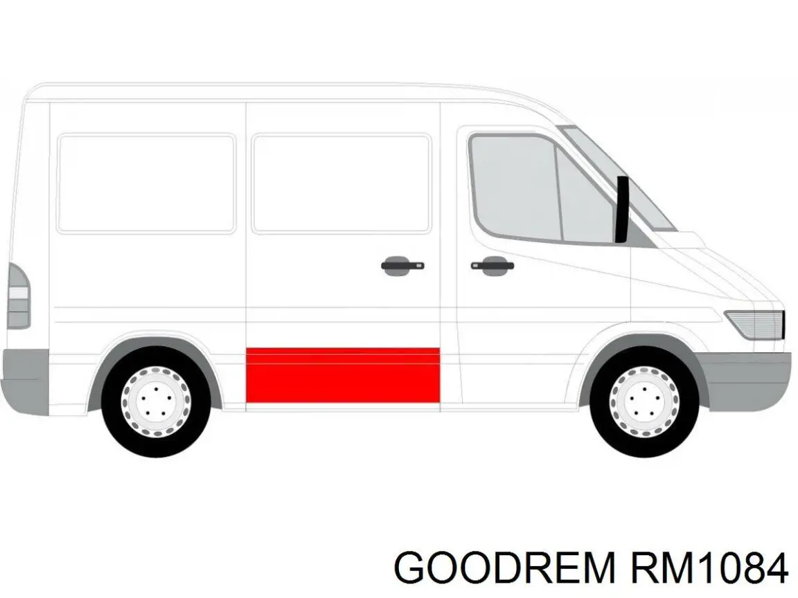 RM1084 Goodrem Klocki hamulcowe przednie tarczowe