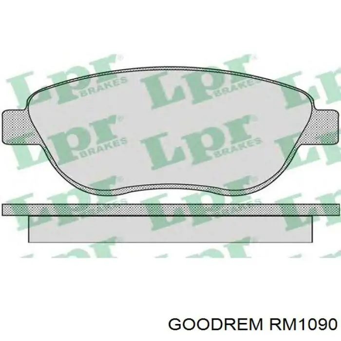 Klocki hamulcowe przednie tarczowe Goodrem RM1090 cena, od 23,81 USD