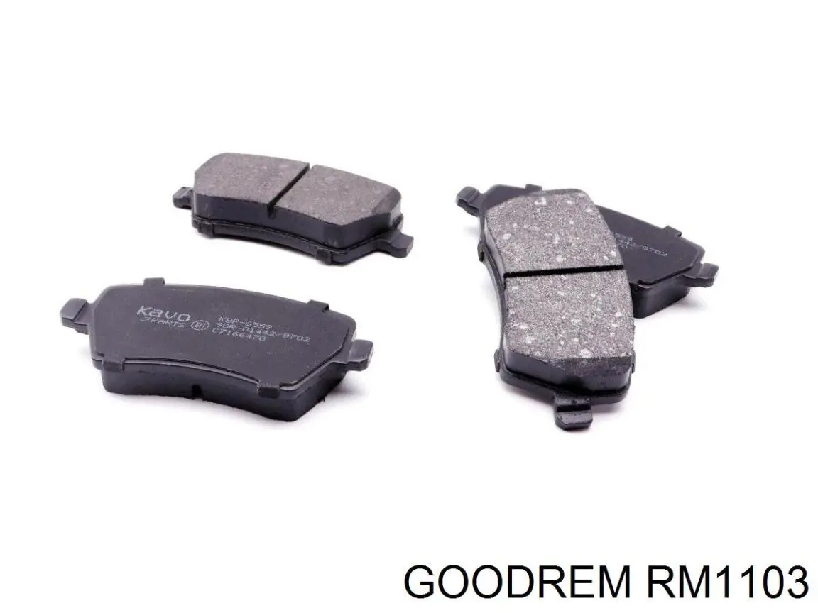 RM1103 Goodrem Klocki hamulcowe przednie tarczowe