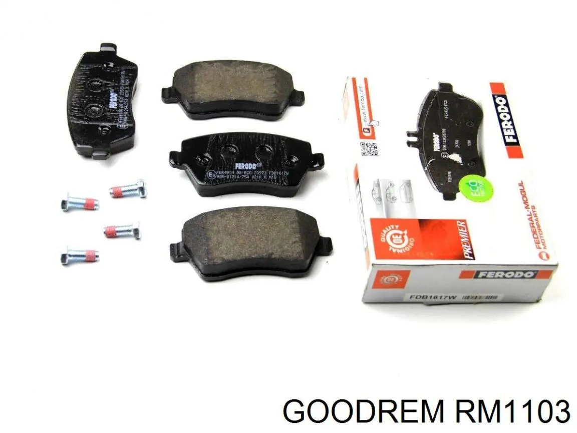 RM1103 Goodrem klocki hamulcowe przednie tarczowe