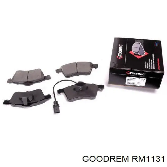 RM1131 Goodrem Klocki hamulcowe przednie tarczowe