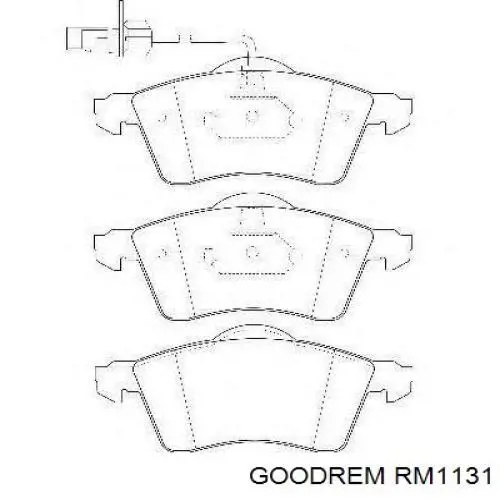 RM1131 Goodrem Klocki hamulcowe przednie tarczowe