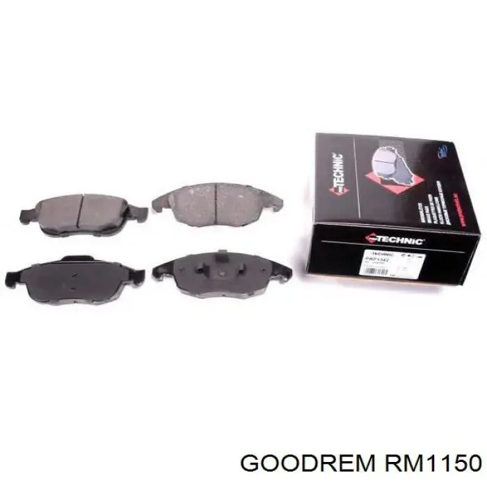 Klocki hamulcowe przednie tarczowe Goodrem RM1150