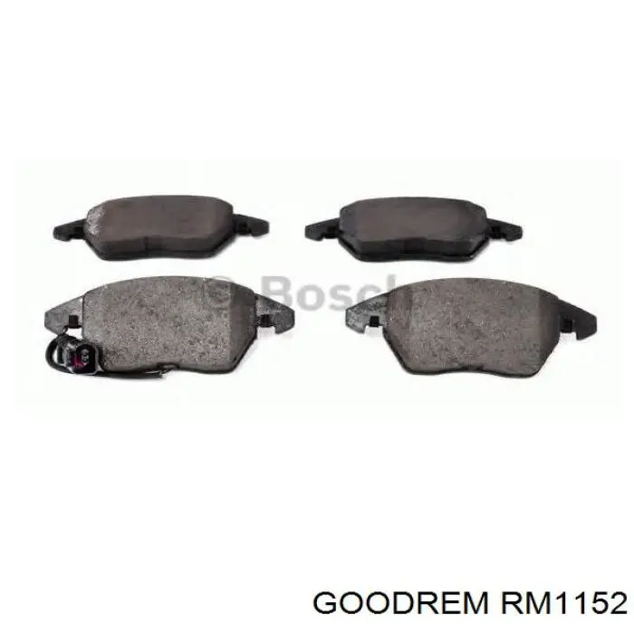 Klocki hamulcowe przednie tarczowe Goodrem RM1152 cena, od 29,09 USD