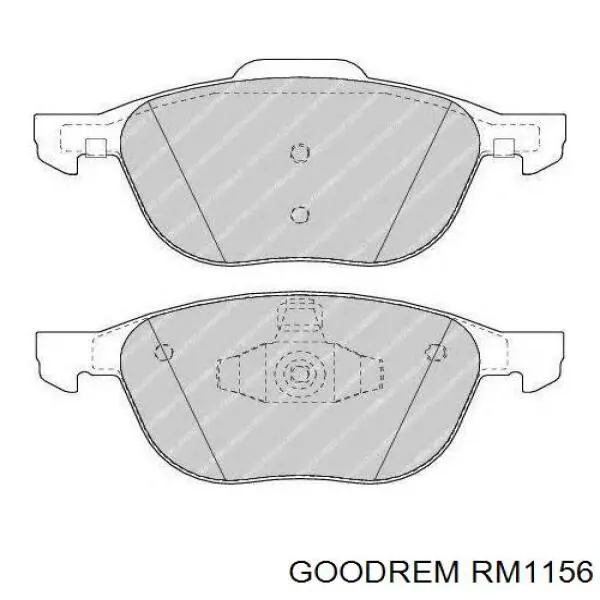 Do koszyka RM1156 Goodrem Klocki hamulcowe przednie tarczowe