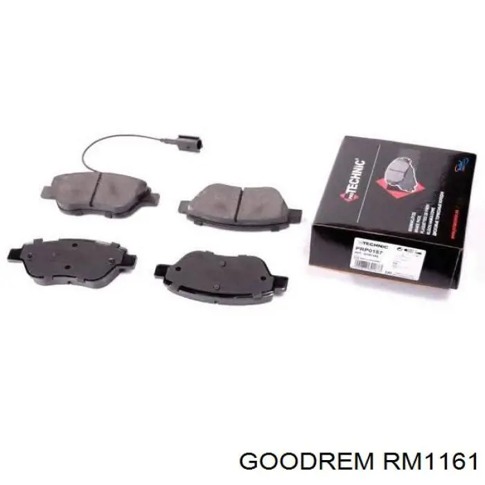 Klocki hamulcowe przednie tarczowe RM1161 Goodrem