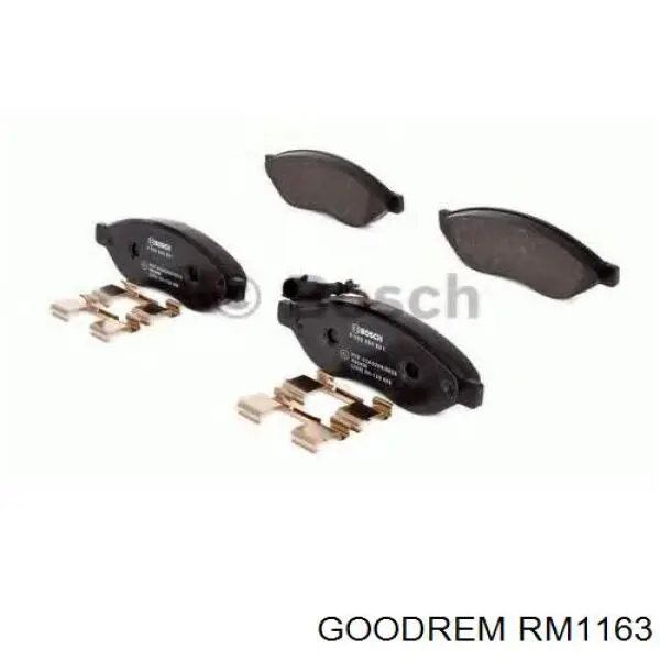 Klocki hamulcowe przednie tarczowe Goodrem RM1163 cena, od 51,04 USD