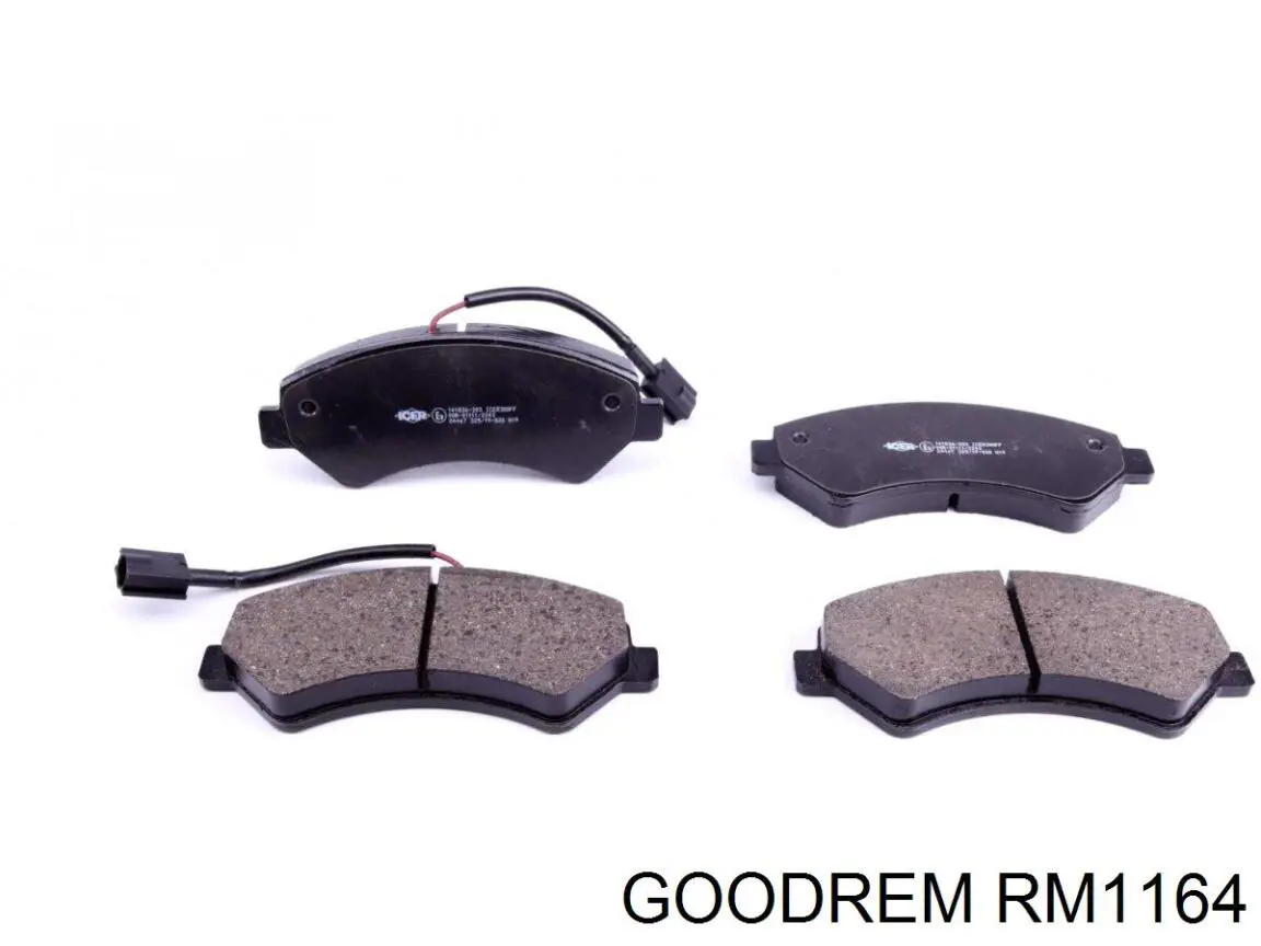 Klocki hamulcowe przednie tarczowe Goodrem RM1164 cena, od 32,76 USD