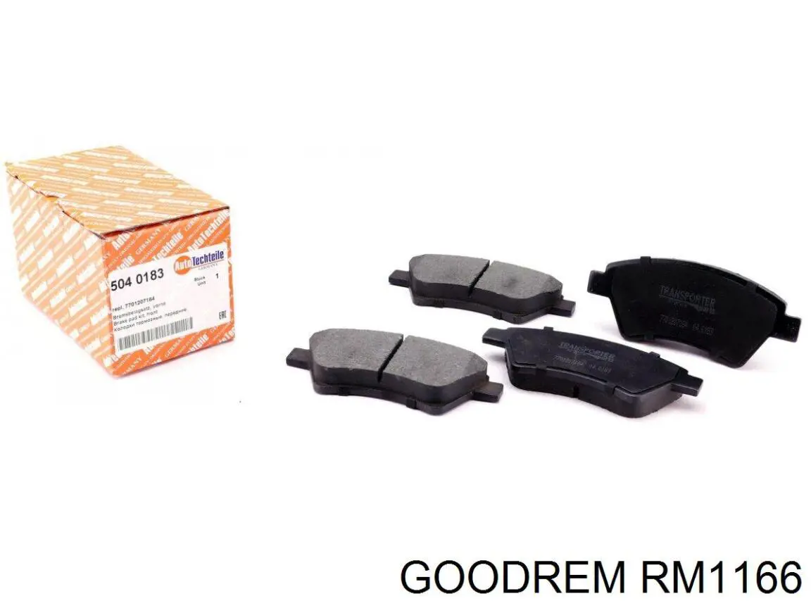 RM1166 Goodrem Klocki hamulcowe przednie tarczowe