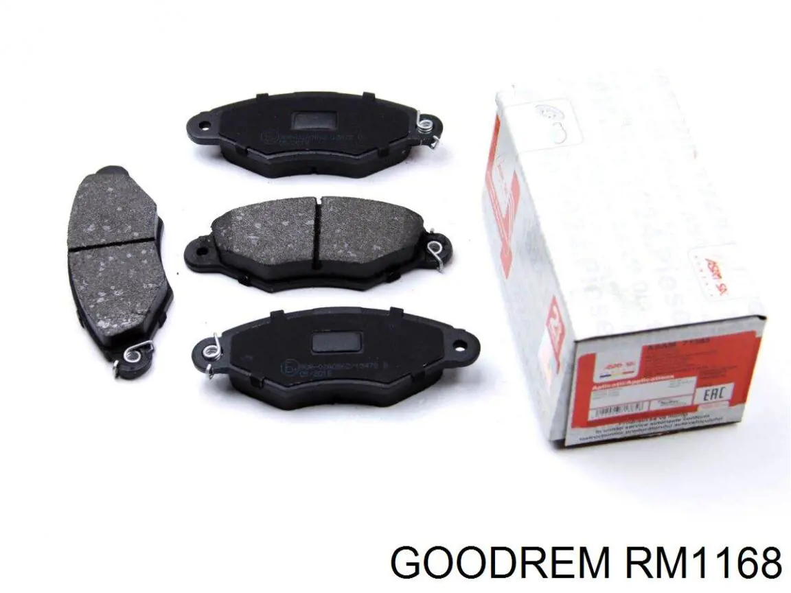 Klocki hamulcowe przednie tarczowe Goodrem RM1168 cena, od 21,03 USD