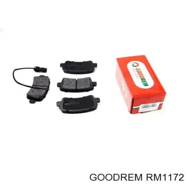 Do koszyka RM1172 Goodrem Klocki hamulcowe przednie tarczowe