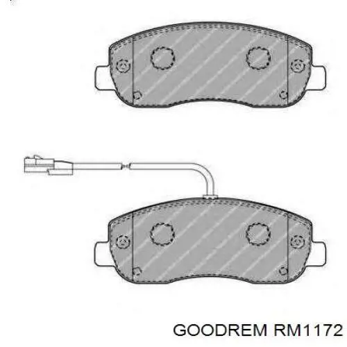 Klocki hamulcowe przednie tarczowe Goodrem RM1172 cena, od 28,26 USD