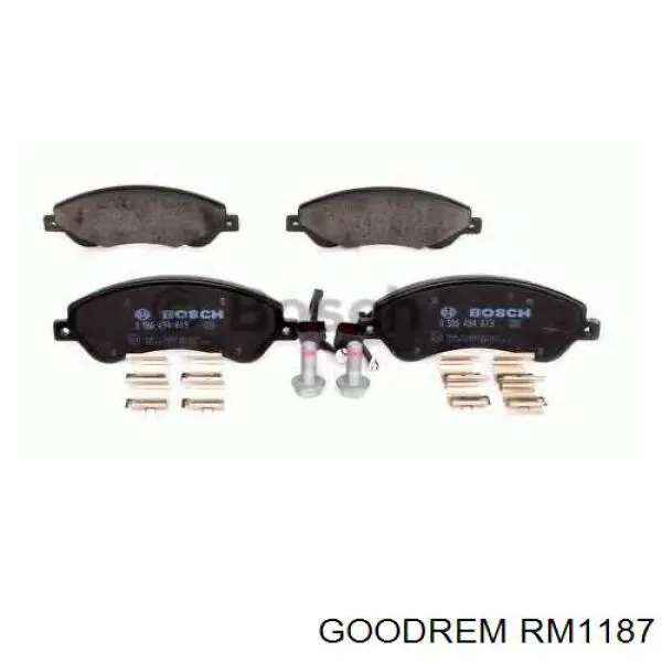 Klocki hamulcowe przednie tarczowe Goodrem RM1187 cena, od 29,10 USD