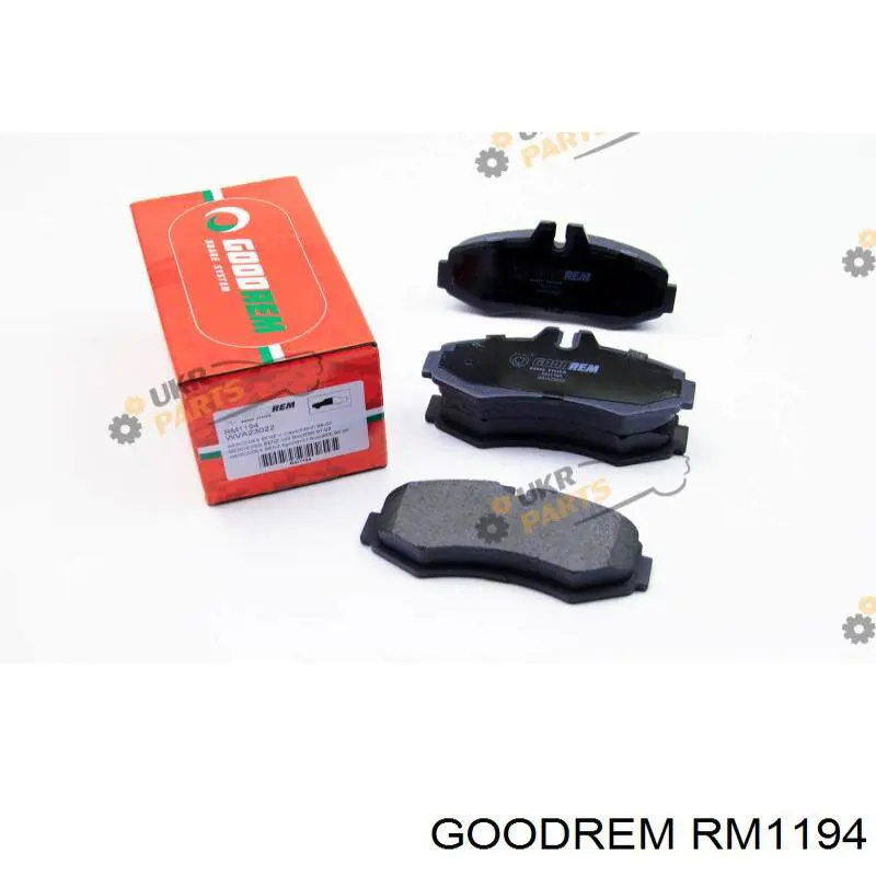 RM1194 Goodrem klocki hamulcowe przednie tarczowe