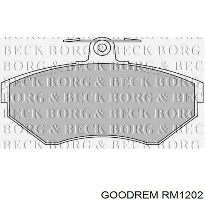 RM1202 Goodrem Klocki hamulcowe przednie tarczowe