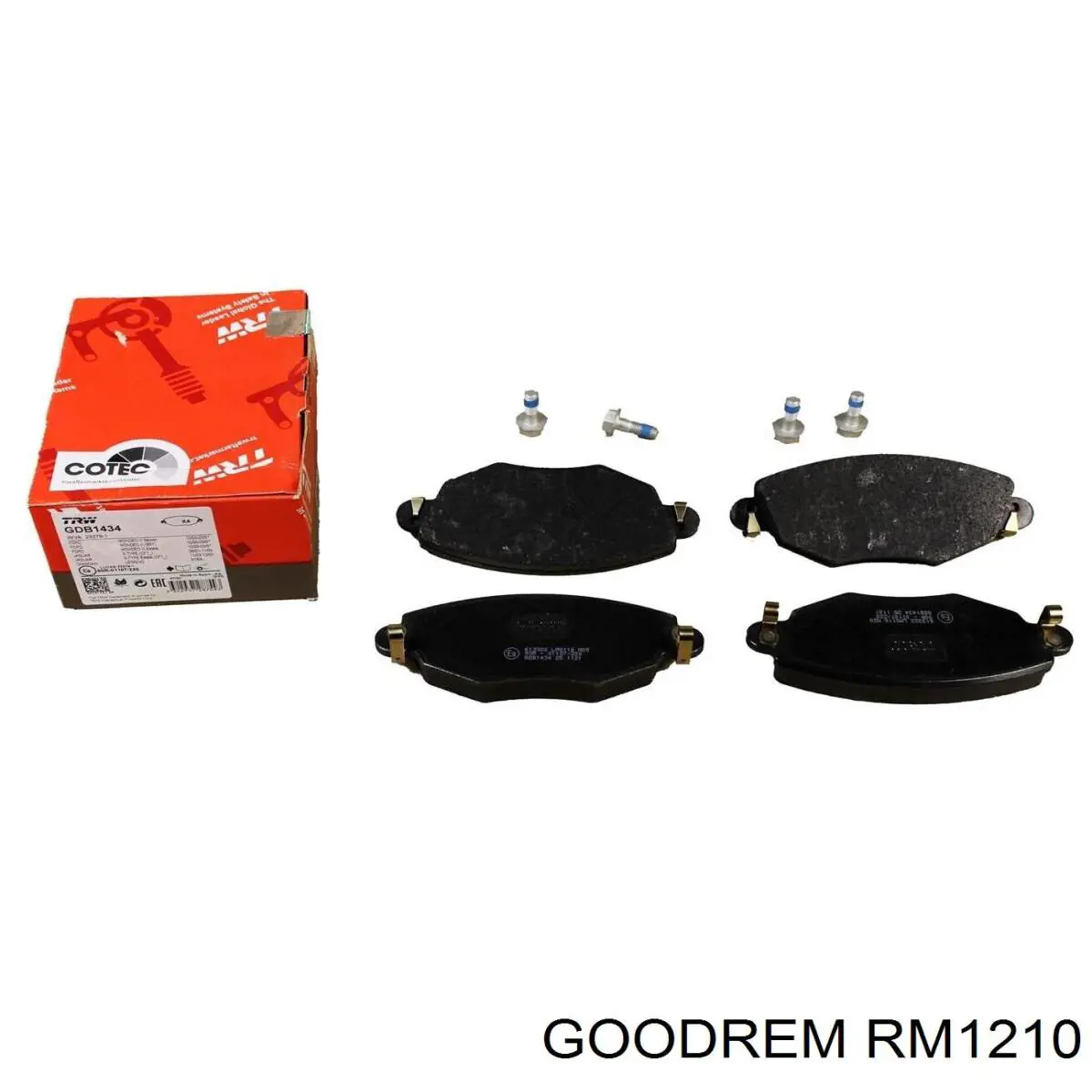 RM1210 Goodrem Klocki hamulcowe przednie tarczowe