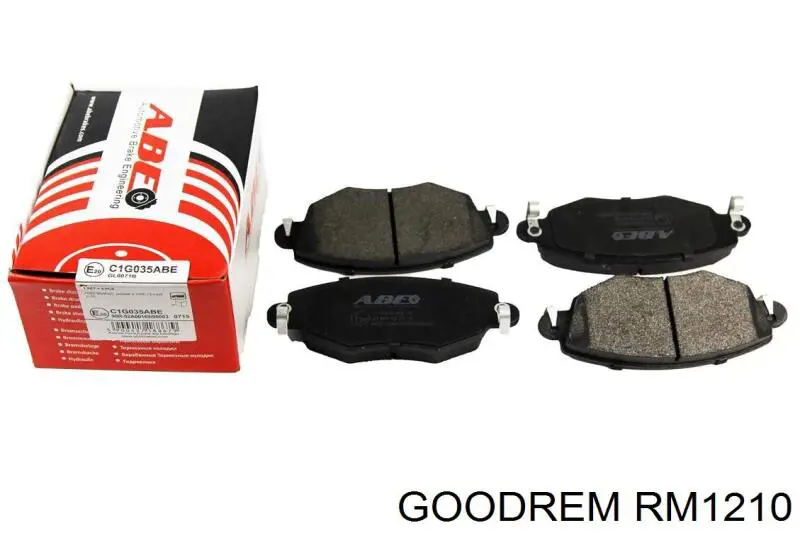 Klocki hamulcowe przednie tarczowe RM1210 Goodrem