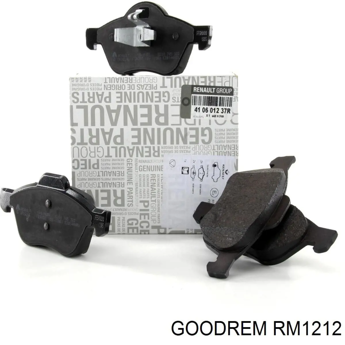 Do koszyka RM1212 Goodrem Klocki hamulcowe przednie tarczowe