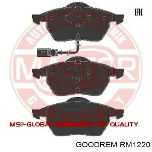Klocki hamulcowe przednie tarczowe RM1220 Goodrem