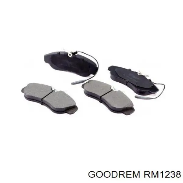 RM1238 Goodrem klocki hamulcowe przednie tarczowe