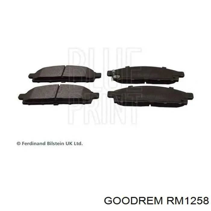 Klocki hamulcowe przednie tarczowe Goodrem RM1258 cena, od 26,74 USD