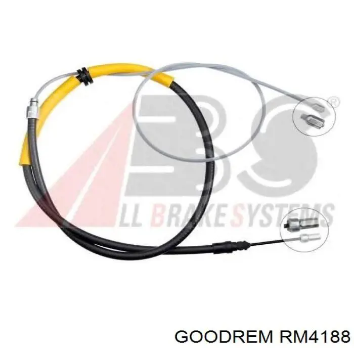 RM4188 Goodrem Linka hamulca ręcznego tylna prawa/lewa