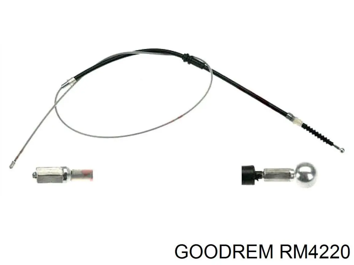 RM4220 Goodrem Linka hamulca ręcznego tylna prawa/lewa