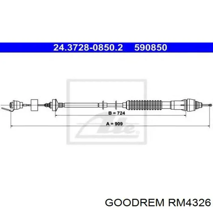 Linka sprzęgła RM4326 Goodrem
