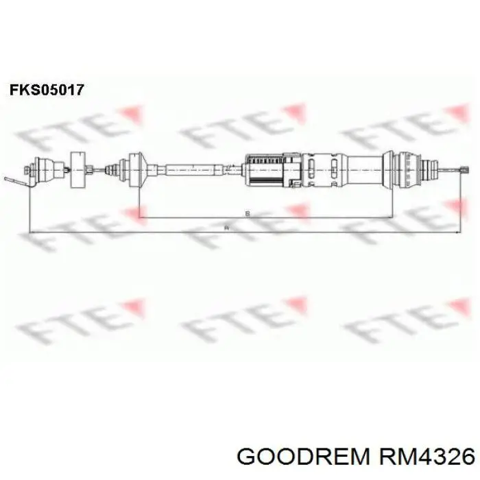 Do koszyka RM4326 Goodrem Linka sprzęgła
