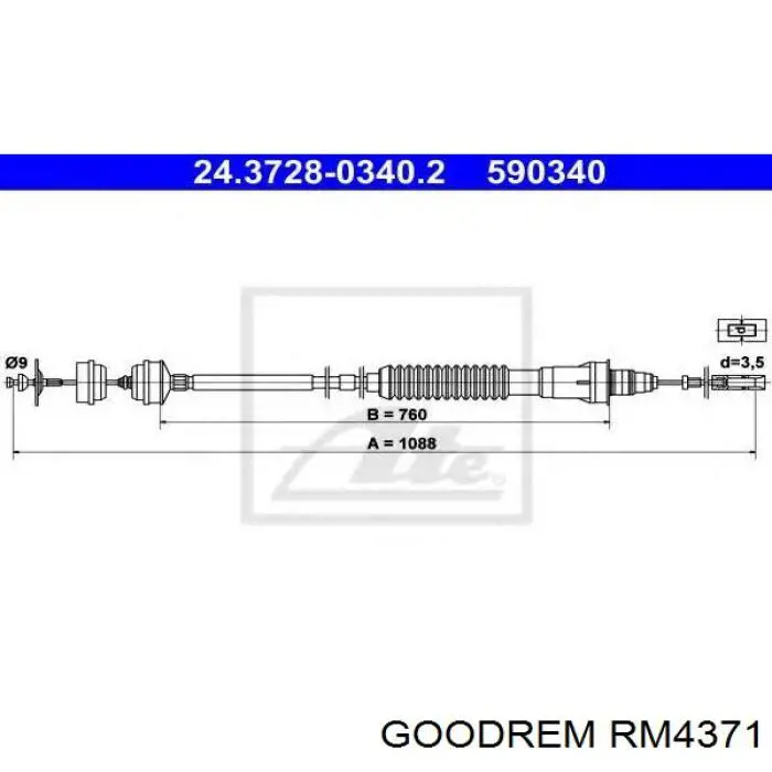 RM4371 Goodrem Linka sprzęgła