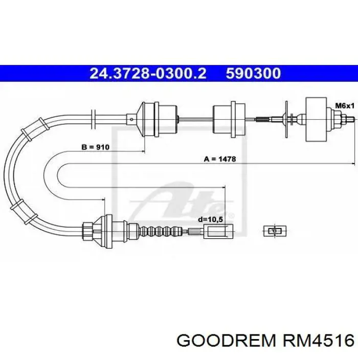 RM4516 Goodrem linka sprzęgła