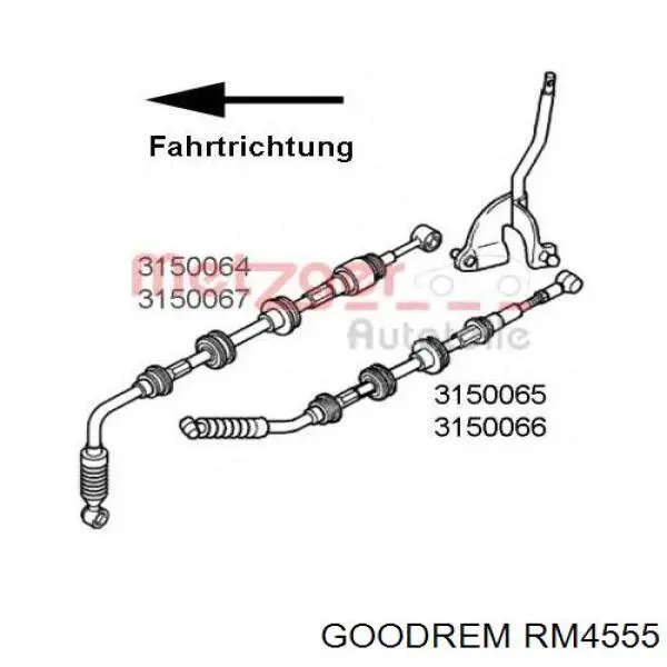 Linka zmiany biegów Goodrem RM4555 cena, od 43,95 USD