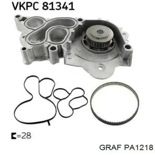 Pompa chłodząca wodna Graf PA1218 cena, od 65,89 USD