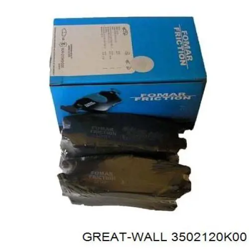 3502120K00 Great Wall Okładziny (klocki) do hamulców tarczowych tylne