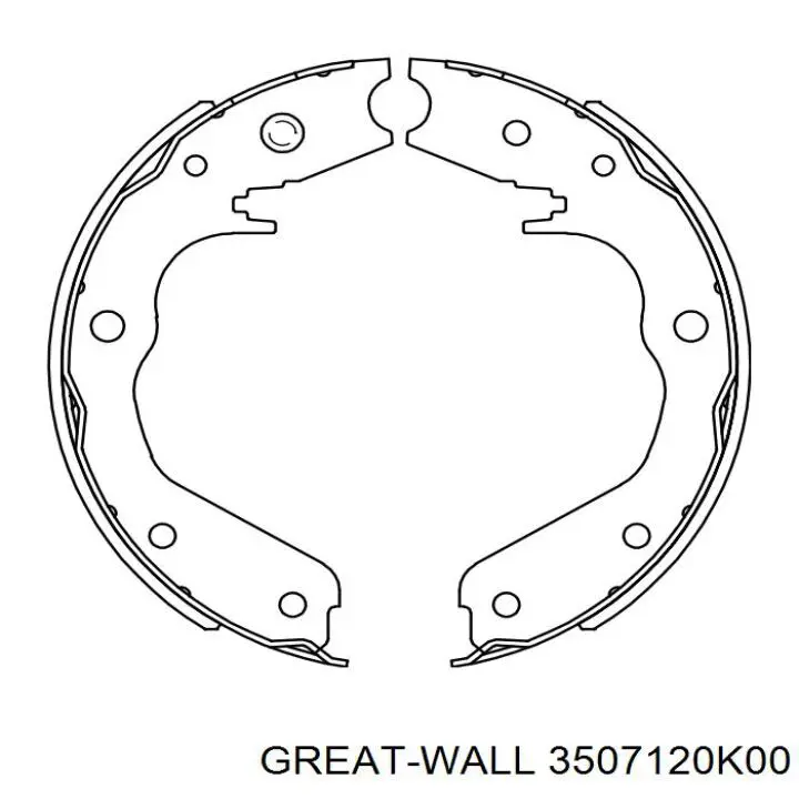 Klocki hamulca ręcznego do Great Wall Hover  CC646