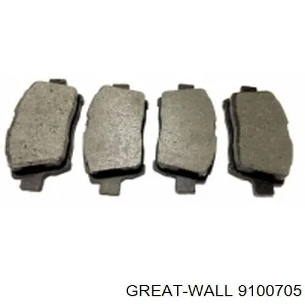 Do koszyka 9100705 Great Wall Klocki hamulcowe przednie tarczowe