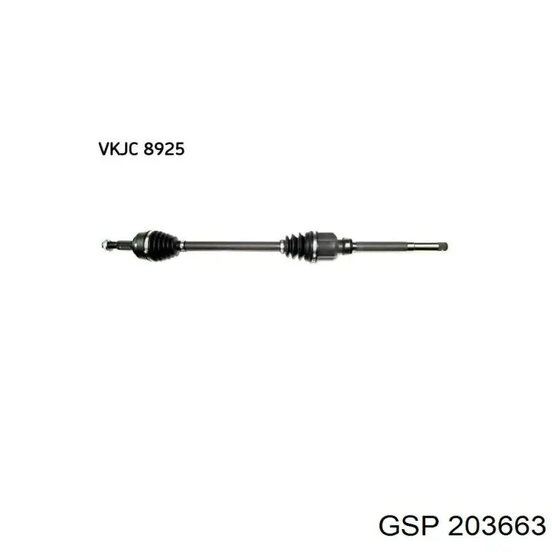 1612466980 Peugeot/Citroen Półoś napędowa przednia prawa
