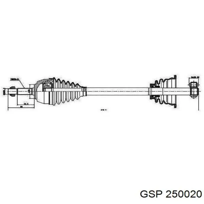 Półoś napędowa przednia lewa Trakmotive/Surtrack 300772 cena, od 94,13 USD