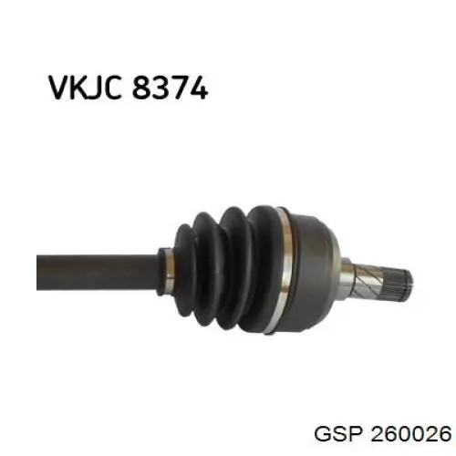 Półoś napędowa przednia lewa Opel 374835 cena, od 121,52 USD