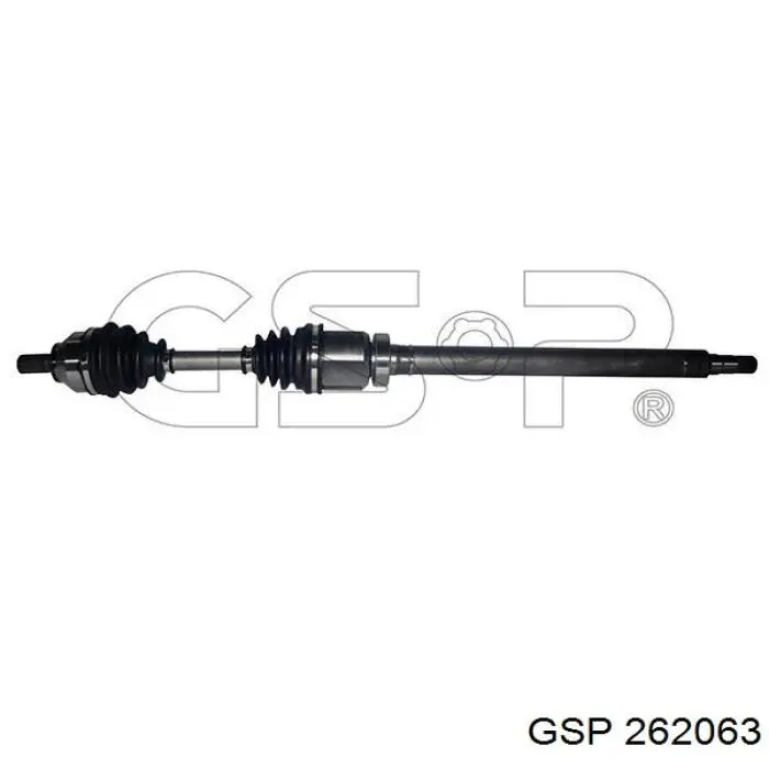 Półoś napędowa przednia prawa GSP 262063 cena, od 160,52 USD