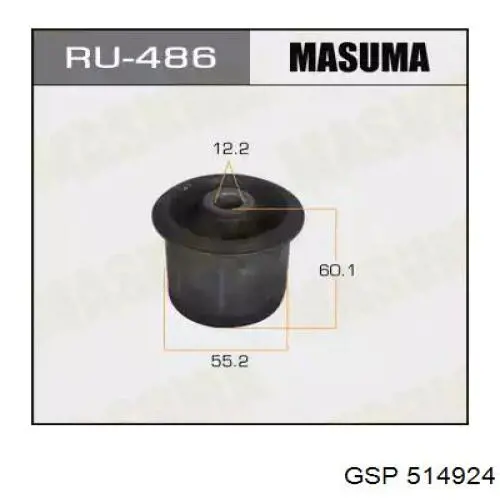 Silentblock trawersu do mocowania tylnego reduktora przedni GSP 514924 cena, od 16,28 USD