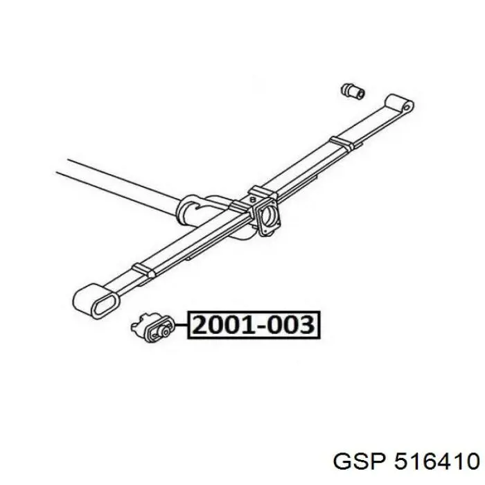 Silentblock przedni resoru tylnego CH0605 Polycraft