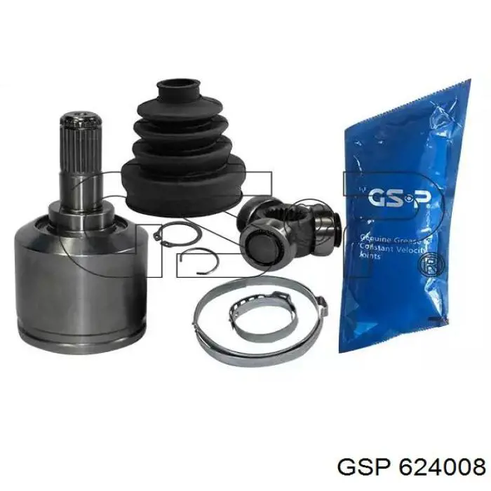 Przegub homokinetyczny przedni wewnętrzny GSP 624008 cena, od 45,85 USD