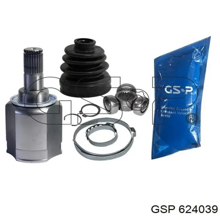 Przegub homokinetyczny przedni wewnętrzny GSP 624039 cena, od 48,06 USD