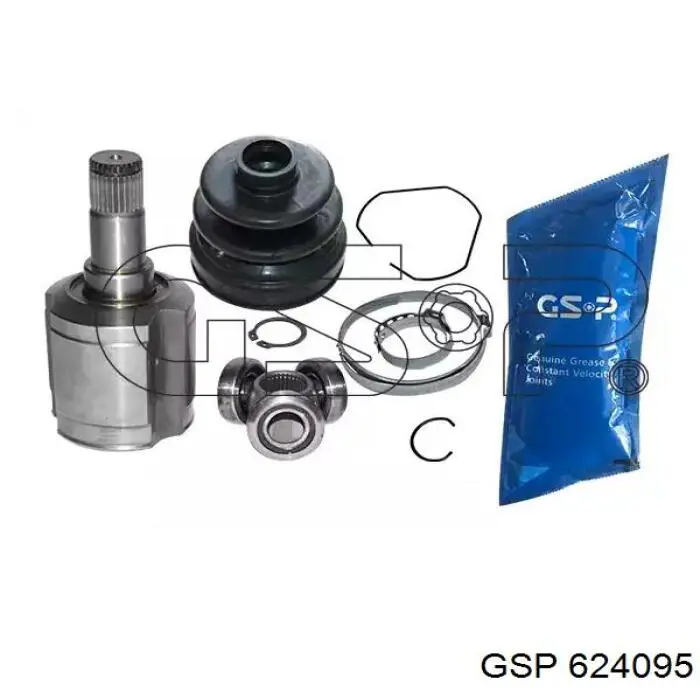 Przegub homokinetyczny wewnętrzny przedni lewy GSP 624095 cena, od 67,19 USD