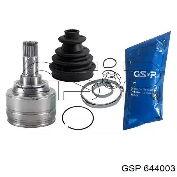 Przegub homokinetyczny przedni wewnętrzny GSP 644003 cena, od 48,38 USD